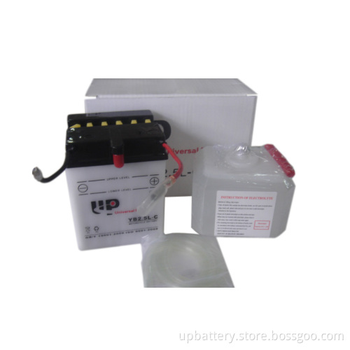 Dry Charged Wented Motorcycle Batteries Yb2.5L-C 12V 2.5ah